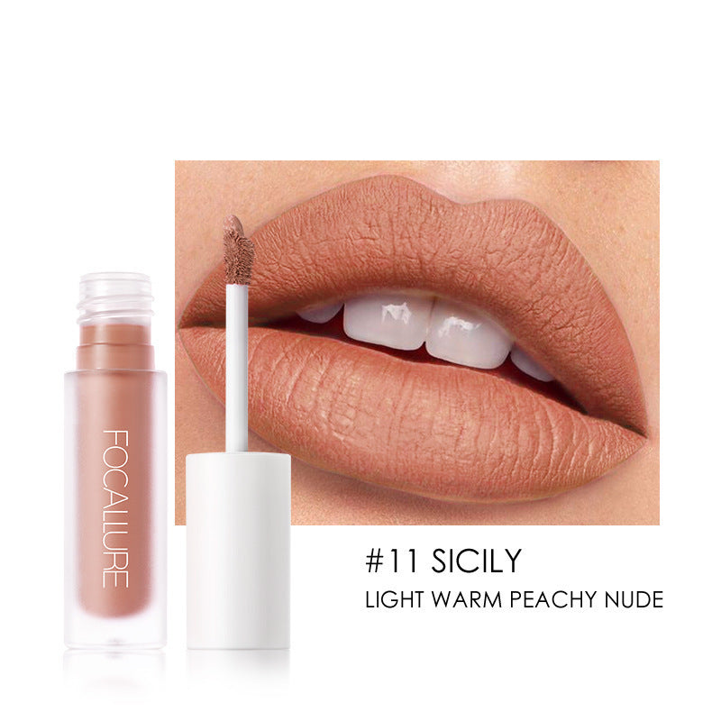 FOCALLURE Matte Lip Gloss – Smooth & Bold Finish