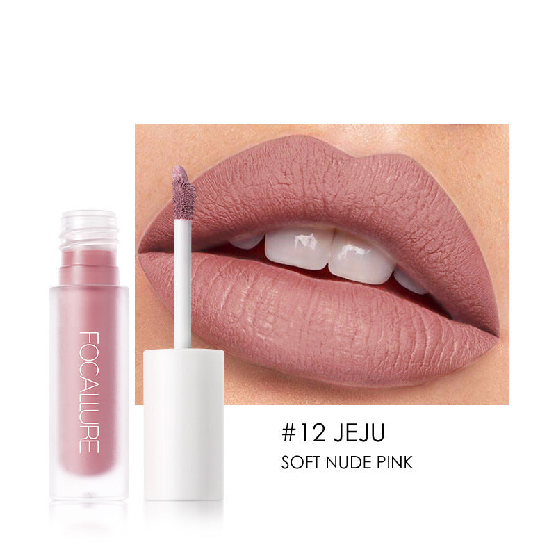 FOCALLURE Matte Lip Gloss – Smooth & Bold Finish