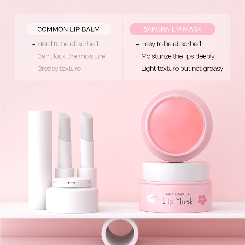 Sakura Lip Mask 8g – Bouncy, Nourishing & Deep Moisturizing