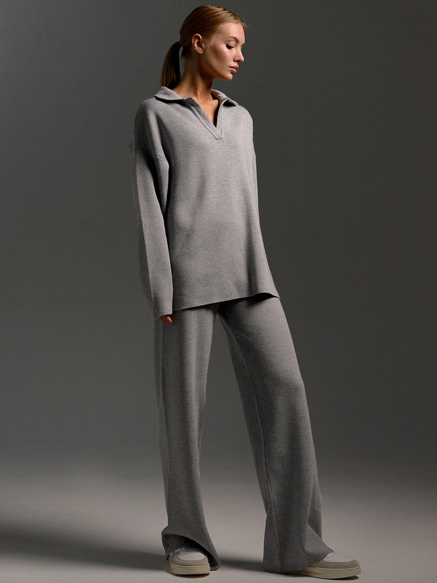 Fall/Winter Women’s Two-Piece Sweater Set – Cozy, Chic & Casual Loungewear