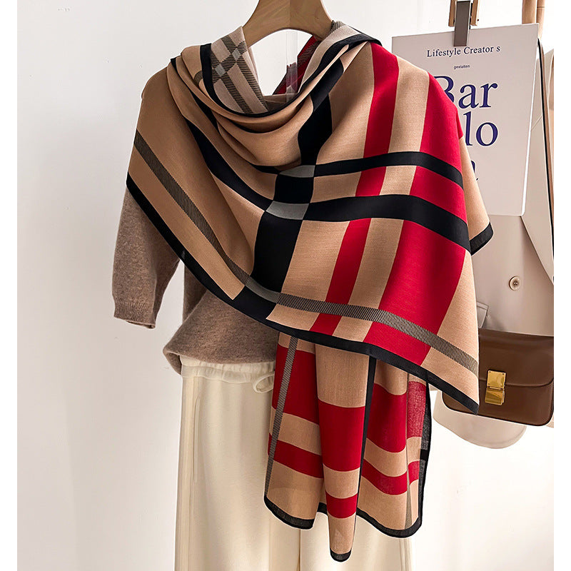 Autumn & Winter Warm Scarf – Soft, Cozy & Stylish Talma Shawl