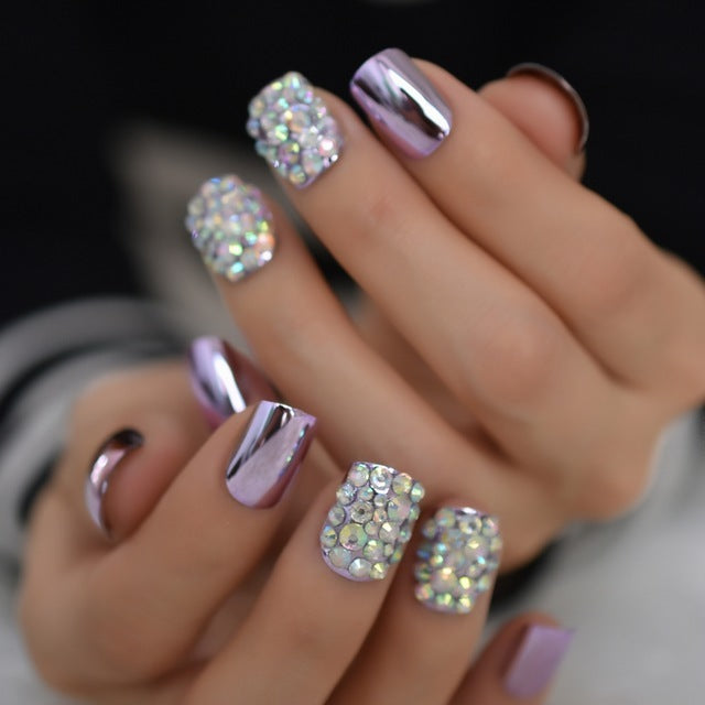 Metallic Press-On Nails for Women – Stylish & Durable