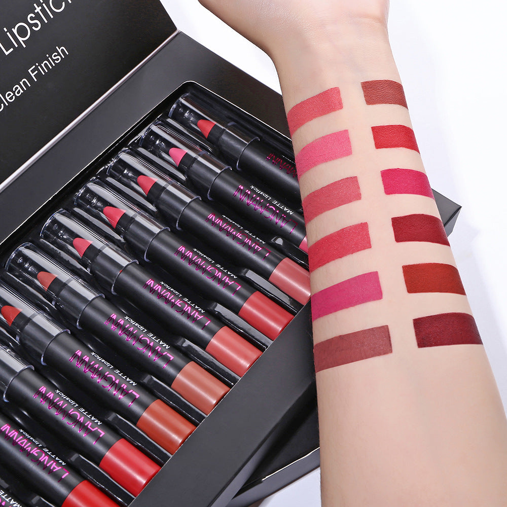 LANGMANNI Premium 12-Piece Lipstick Collection