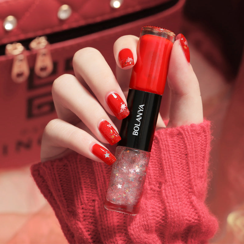 Two-Tone Quick-Dry Nail Polish – Long-Lasting & Chip-Free