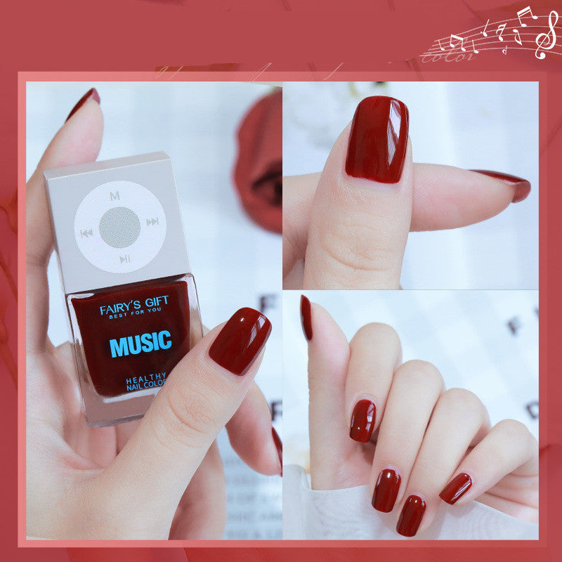 Odourless No-Bake Cherry Nail Polish – Non-Peel, Long-Wear Formula