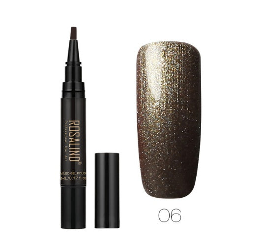 ROSALIND 5ml Solid Nail Art Pen – Professional Nail Glue & Design Tool