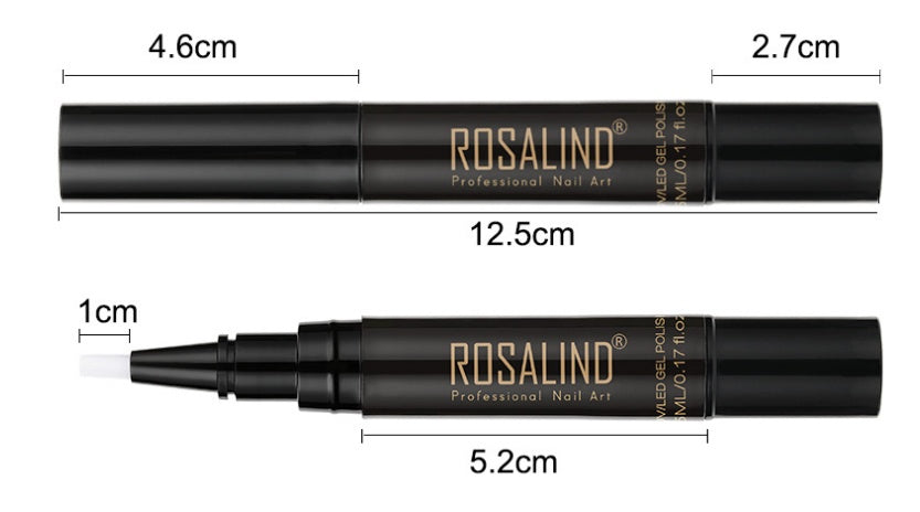 ROSALIND 5ml Solid Nail Art Pen – Professional Nail Glue & Design Tool