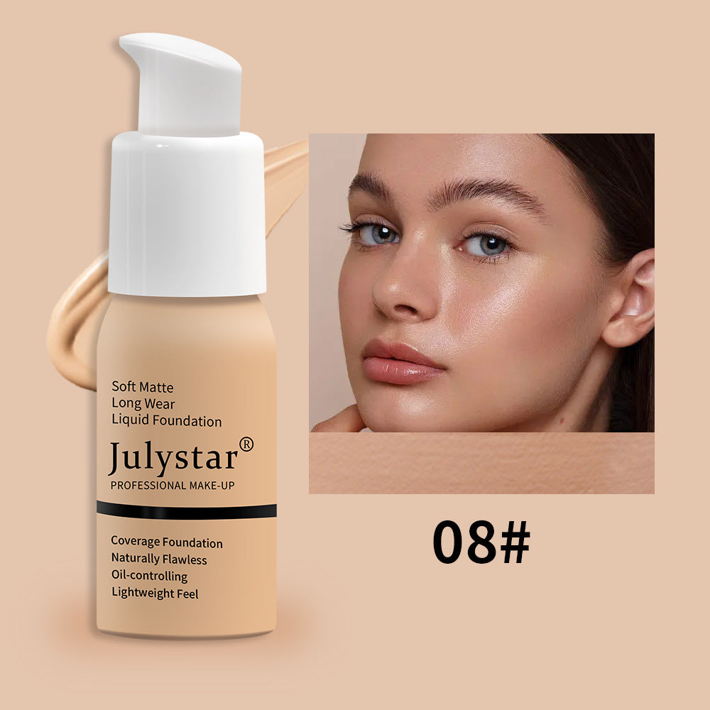 Julystar waterproof Long-Lasting Liquid Foundation & Concealer