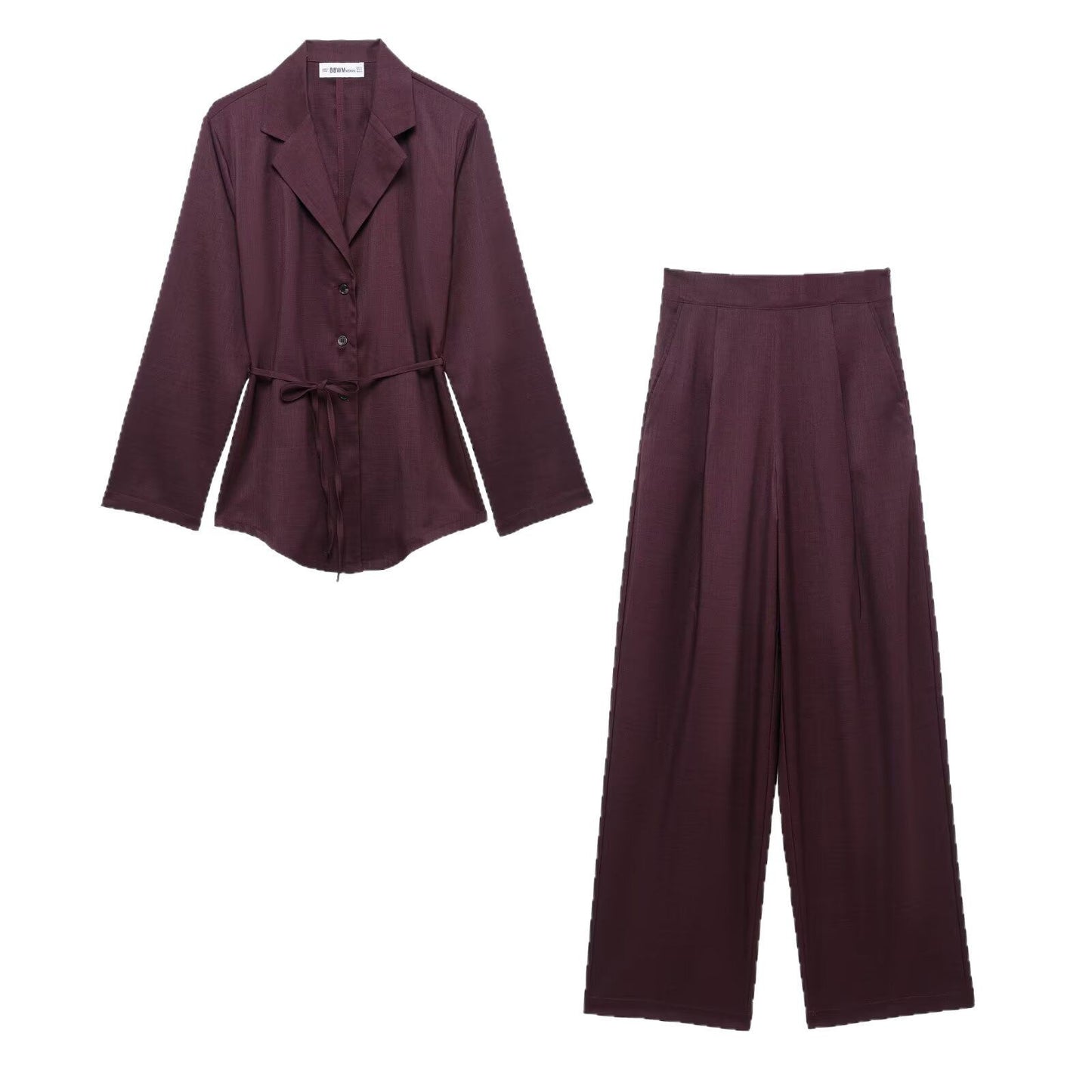 Fashion Two-Piece Women’s Suit – European Style Casual Shirt & Pants Set