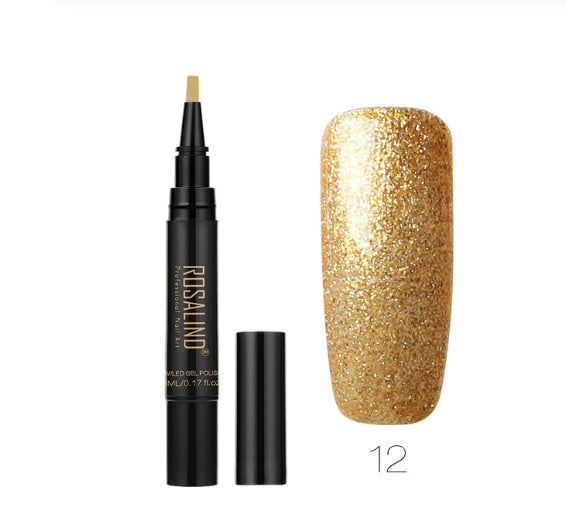 ROSALIND 5ml Solid Nail Art Pen – Professional Nail Glue & Design Tool