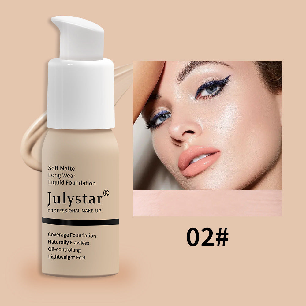 Julystar waterproof Long-Lasting Liquid Foundation & Concealer