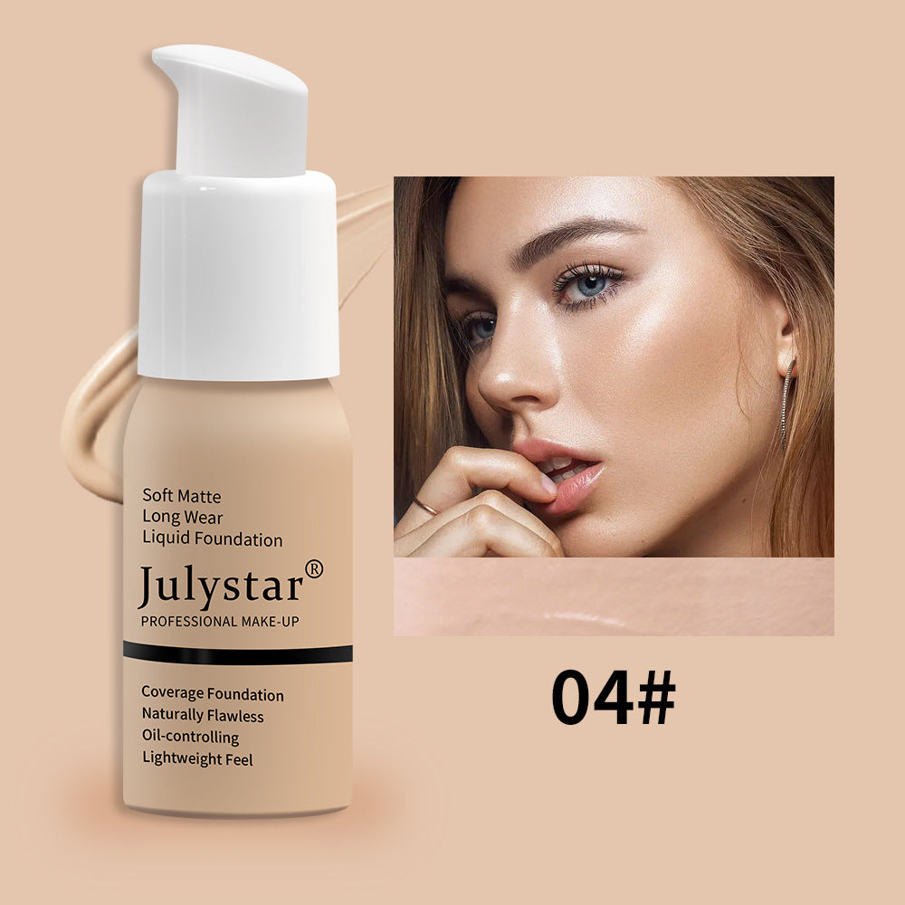 Julystar waterproof Long-Lasting Liquid Foundation & Concealer