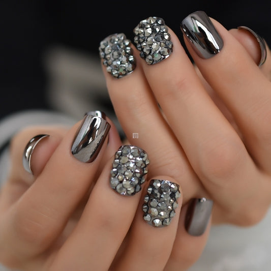 Metallic Press-On Nails for Women – Stylish & Durable