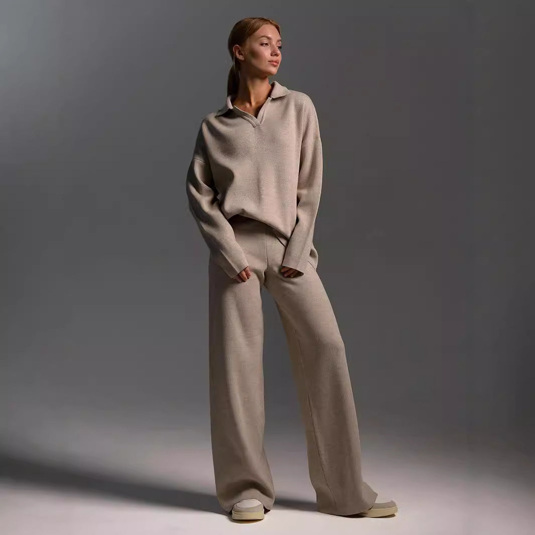 Fall/Winter Women’s Two-Piece Sweater Set – Cozy, Chic & Casual Loungewear