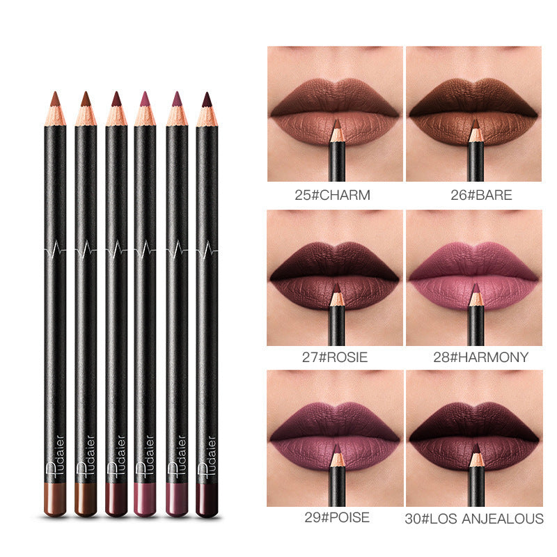36-Colour Waterproof Lip Liner Set – Long-Lasting, Smudge-Proof & Nude Shades