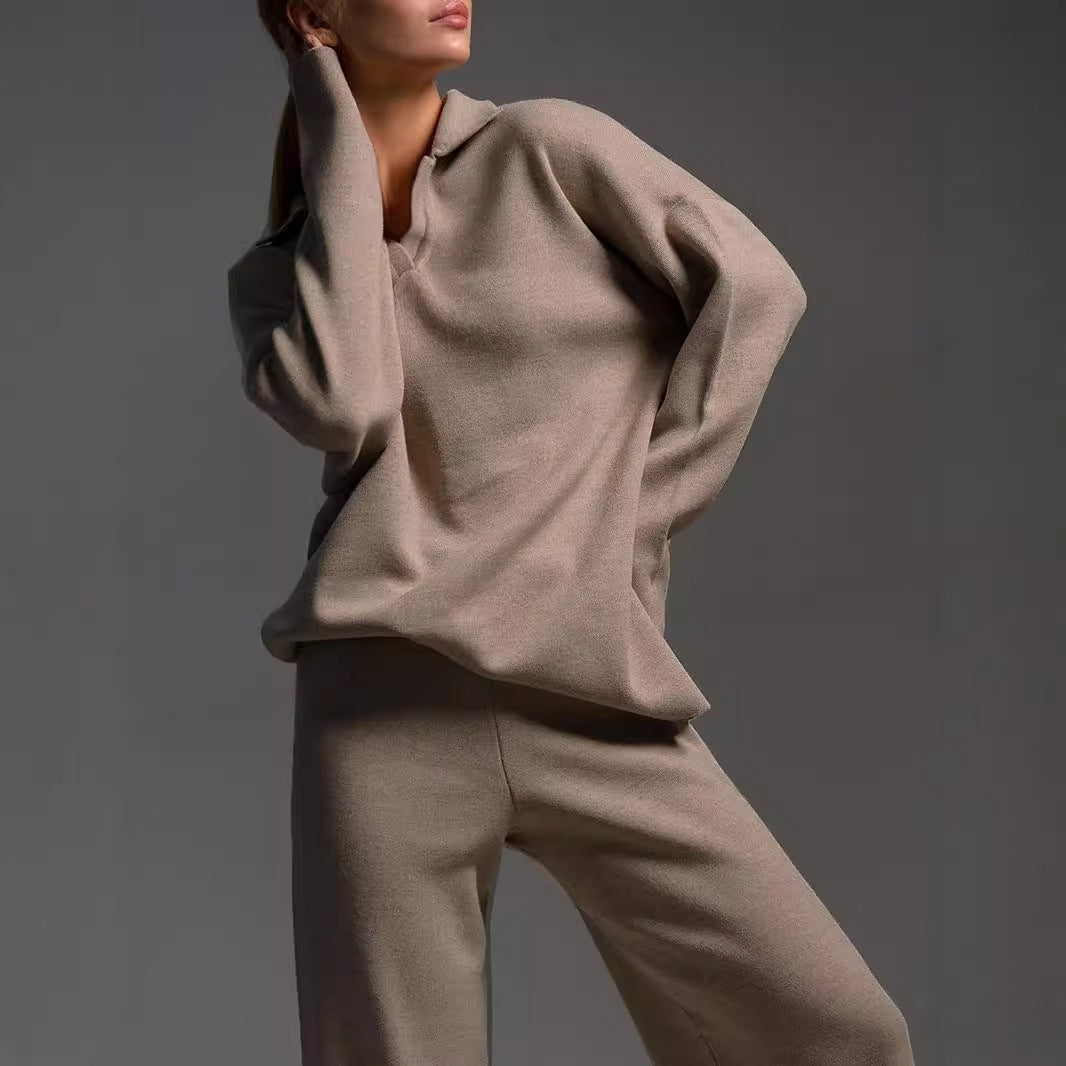 Fall/Winter Women’s Two-Piece Sweater Set – Cozy, Chic & Casual Loungewear