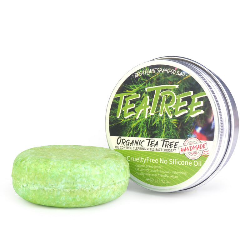 Tea Tree Shampoo Bar – Anti-Dandruff Natural Hair Soap for Hair Growth & Scalp Care