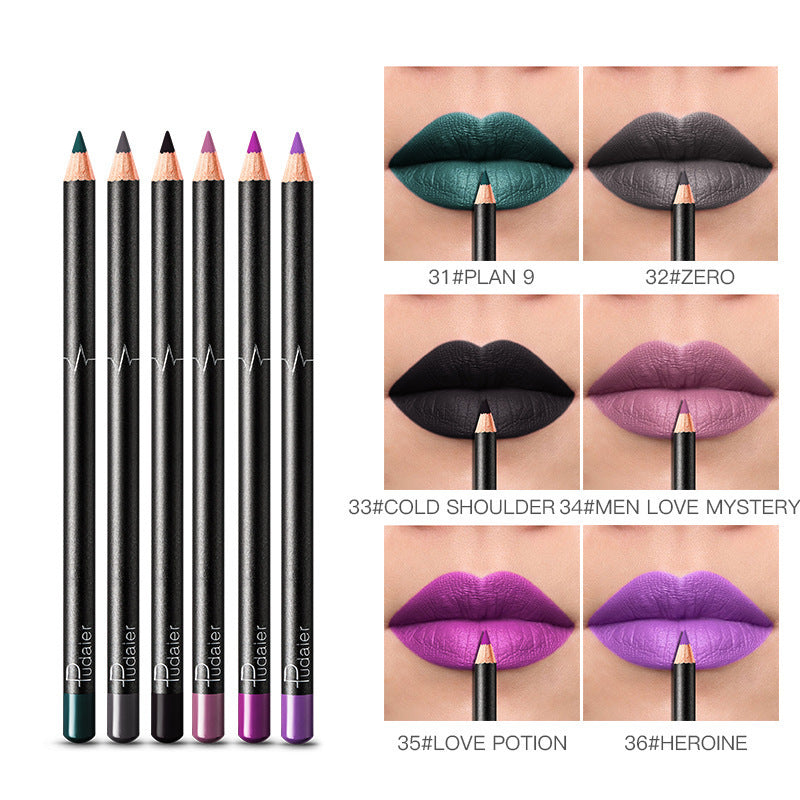 36-Colour Waterproof Lip Liner Set – Long-Lasting, Smudge-Proof & Nude Shades