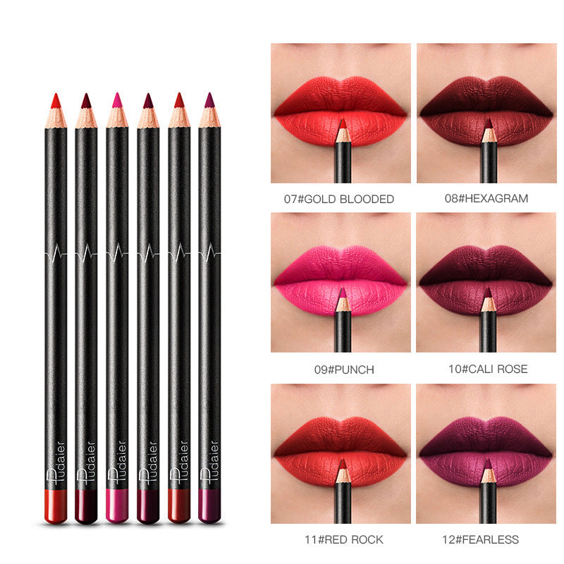 36-Colour Waterproof Lip Liner Set – Long-Lasting, Smudge-Proof & Nude Shades