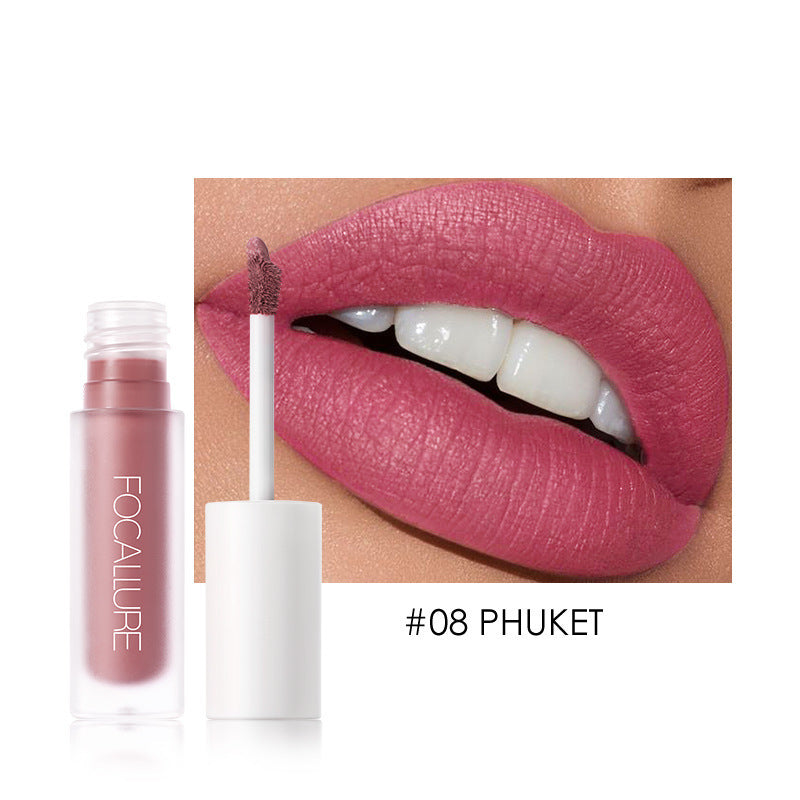 FOCALLURE Matte Lip Gloss – Smooth & Bold Finish