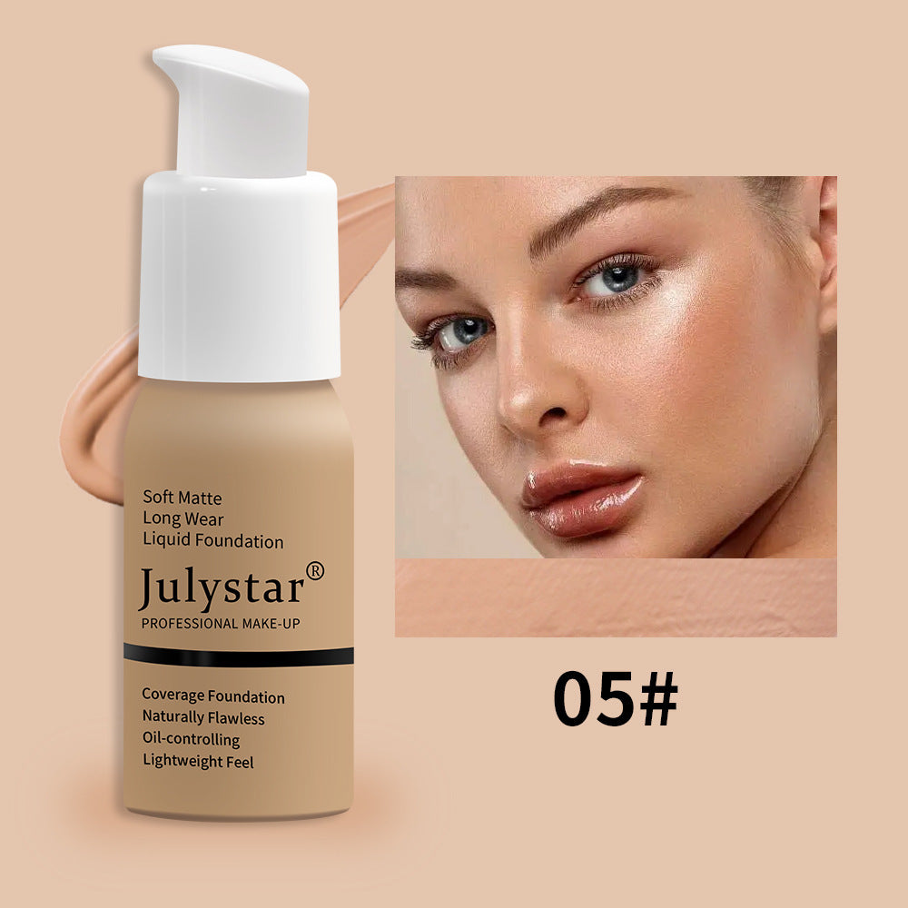 Julystar waterproof Long-Lasting Liquid Foundation & Concealer