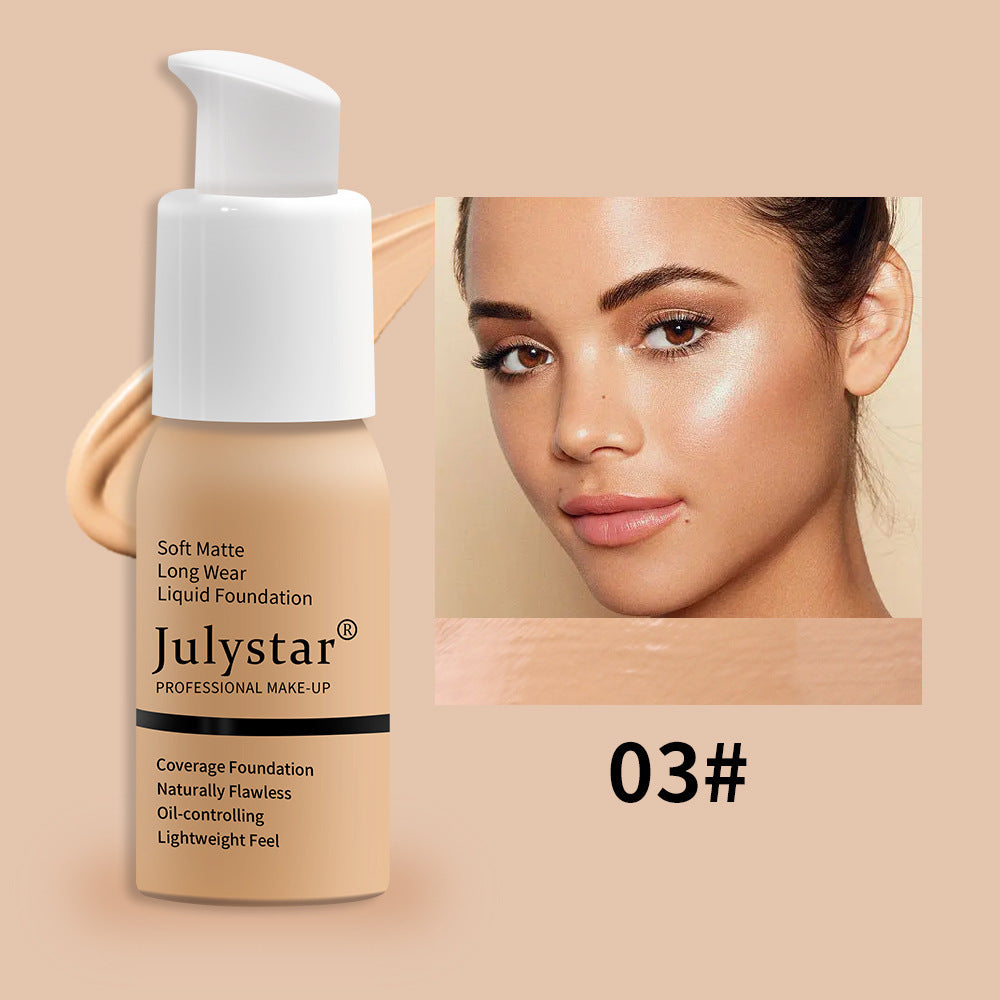 Julystar waterproof Long-Lasting Liquid Foundation & Concealer