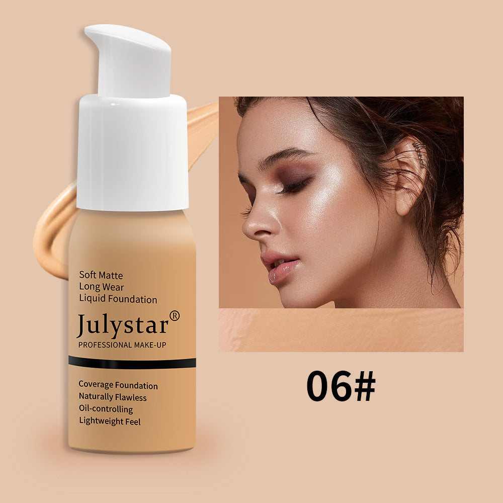 Julystar waterproof Long-Lasting Liquid Foundation & Concealer