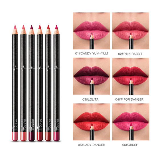 36-Colour Waterproof Lip Liner Set – Long-Lasting, Smudge-Proof & Nude Shades