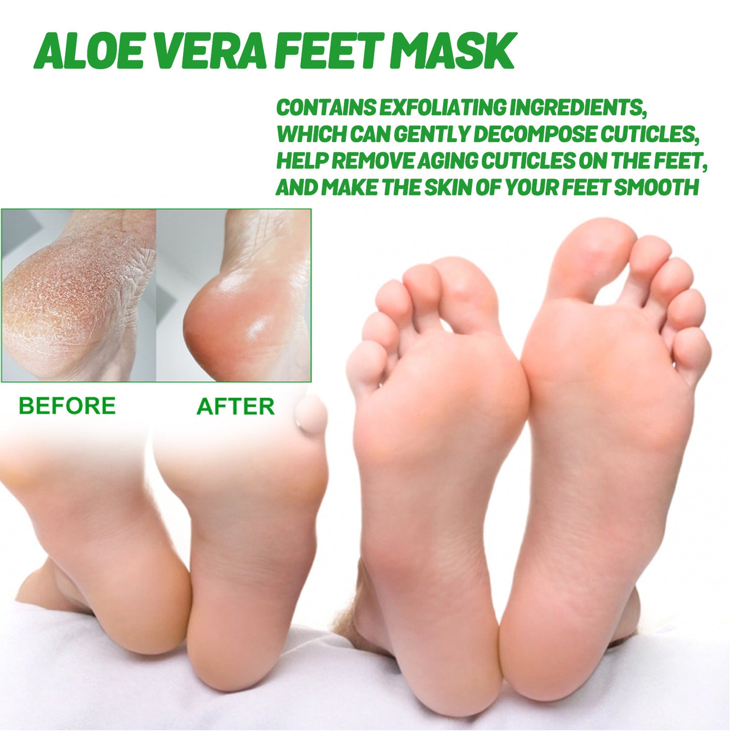 EELHOE Aloe Foot Mask – Deep Moisturizing, Skin Renewal & Firming Care