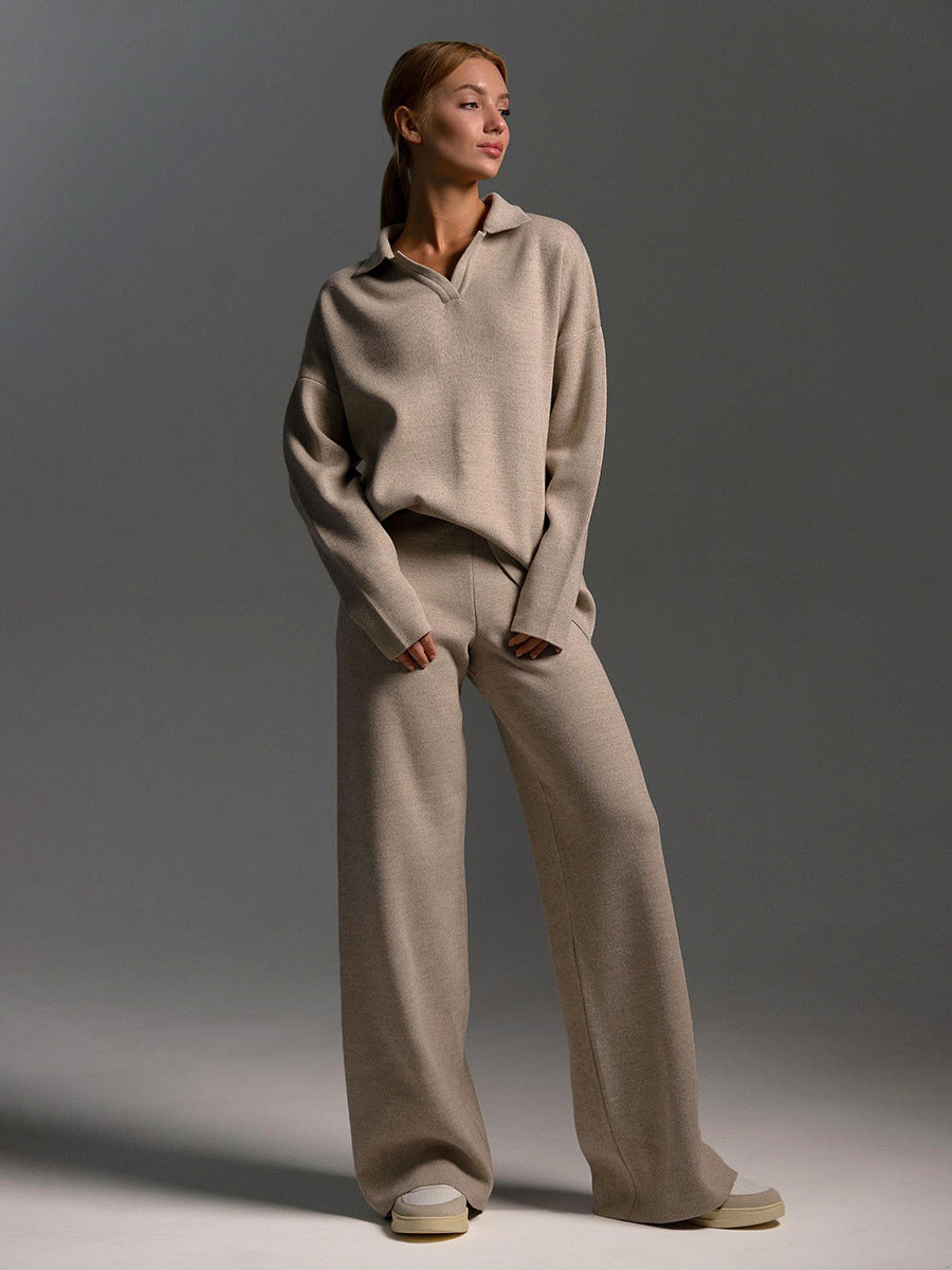 Fall/Winter Women’s Two-Piece Sweater Set – Cozy, Chic & Casual Loungewear