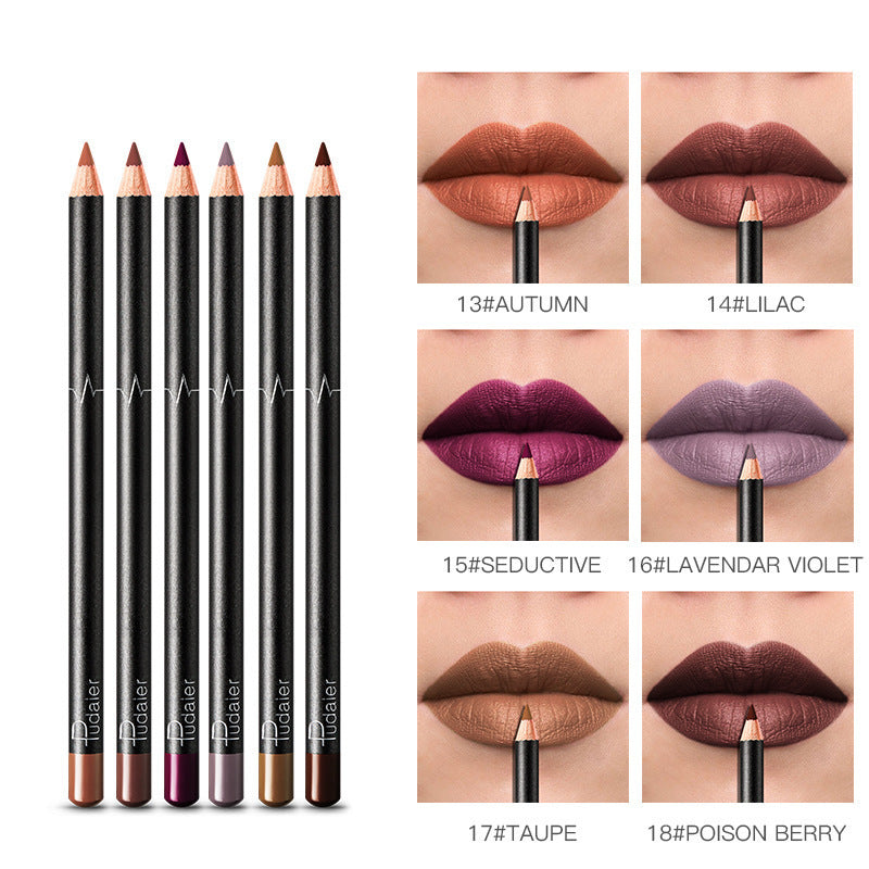 36-Colour Waterproof Lip Liner Set – Long-Lasting, Smudge-Proof & Nude Shades